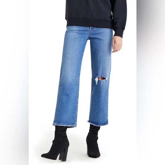 Levi's Ribcage Straight Ankle Jean Medium Wash - 29 - Picture 2 of 15